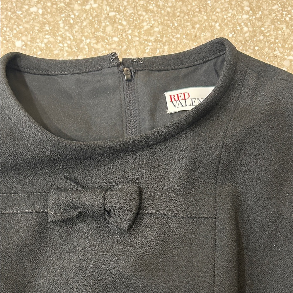 RED Valentino Elegant Black Bow Dress